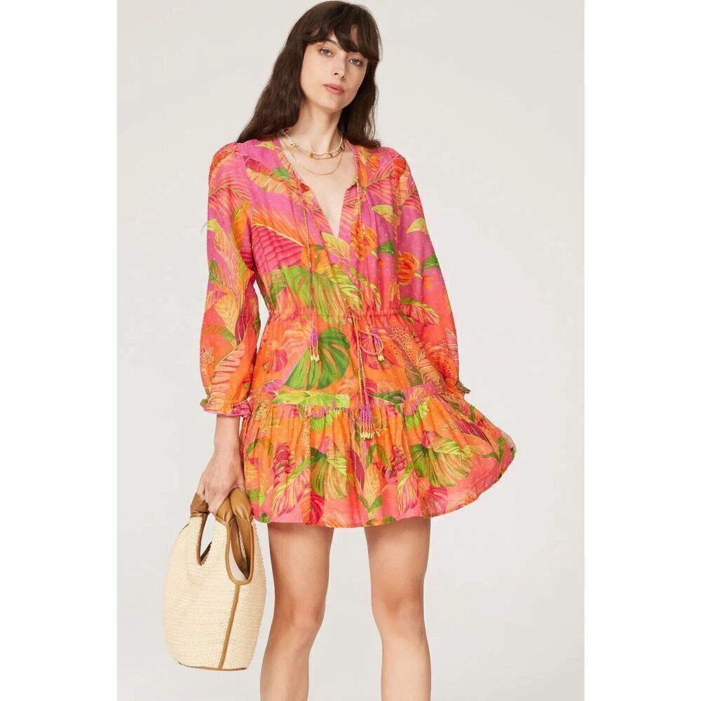 Farm Rio Ombré Forest Mini Dress XS NEW - Picture 3 of 7